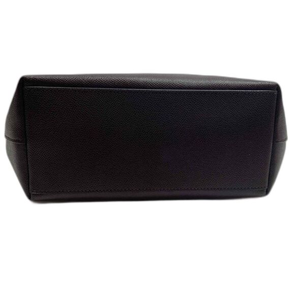 Coach Brown/Purple Leather Tote Handbag - Picture 3 of 6